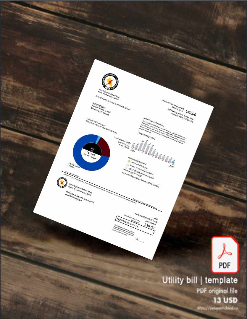 Utility bill | Albanian Power | Albania